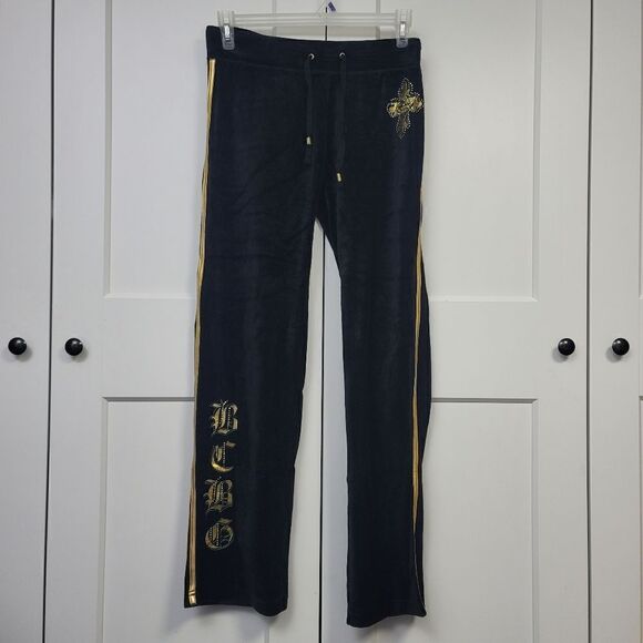 Bcbgmaxazria velour two-piece track suit, medium - Picture 7 of 15